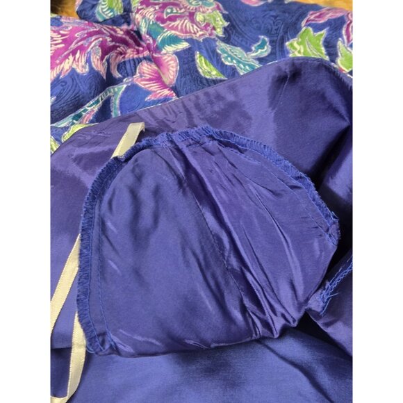 Vtg Liz Claiborne Womens 14 100% Silk Floral Print Lined Sheath Dress Classic - Picture 4 of 8